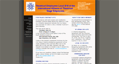 Desktop Screenshot of iatse-local-b18.org