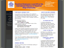 Tablet Screenshot of iatse-local-b18.org